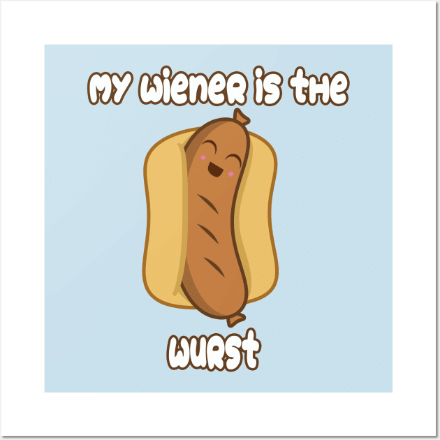 Wurst Wiener Wall Art by rachybattlebot